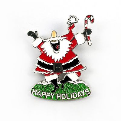 ซื้อ 2D / 3D Santa Pin Badge With Safety Pin สําหรับครึ่งมาราธอนคริสต์มาส การผลิตออนไลน์