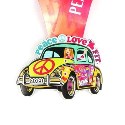 ซื้อ ขนาดใหญ่หลายสี เติมสับสนธิซิงก์โลหะรางวัลเหรียญ UV Printing Global Art Gifts การผลิตออนไลน์