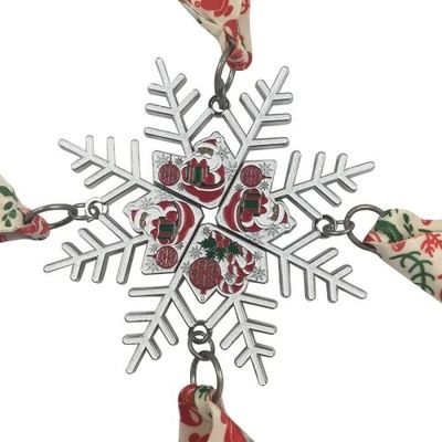 ซื้อ สนามหิมะทรงแม่เหล็ก รวมซีรีส์ Santa Medal With Ribbon Featuring การผลิตออนไลน์
