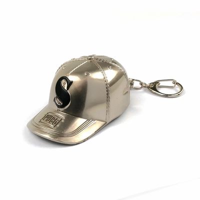 ซื้อ การออกแบบโลโก้ Cap สีโลหะเดียวที่กําหนดเองสําหรับกลม Keyring Loop รูปทรงกลม การผลิตออนไลน์