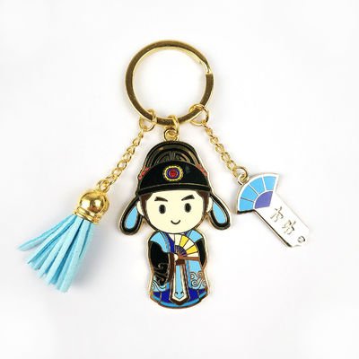 ซื้อ กลมโลหะแอมเมล Keychain Custom สําหรับการสร้างทีมงานธุรกิจ การผลิตออนไลน์