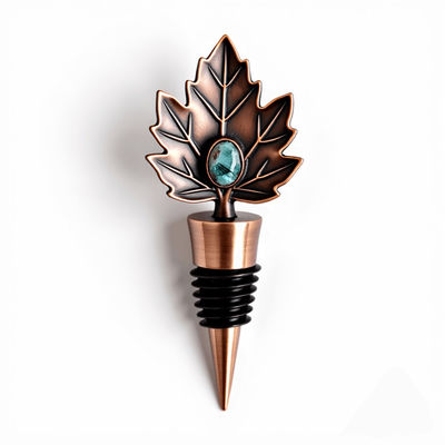 ซื้อ 3D Die Struck Design Vintage Brass Wine Stopper การผลิตออนไลน์
